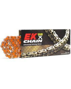 EK Chains 525VX3 Orange Super Heavy Duty NX-Ring Orange 124L Chain