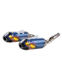 FMF Factory - 4.1 RCT Dual Anodized Titanium Silencers with Carbon End Cap - Honda CRF450R (13-16)