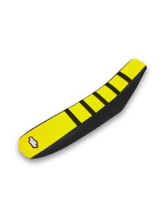 MotoSeat - Gripper Pleat Seat Cover Black /Yellow /Black - SUZUKI RMZ 250 (10-17)