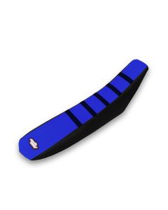 MotoSeat - Gripper Pleat Seat Cover Black /Blue /Black - YAMAHA YZ125 /250 02-19