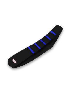 MotoSeat - Gripper Pleat Seat Cover Black /Black /Blue - YAMAHA YZ250F /450F (14-17)